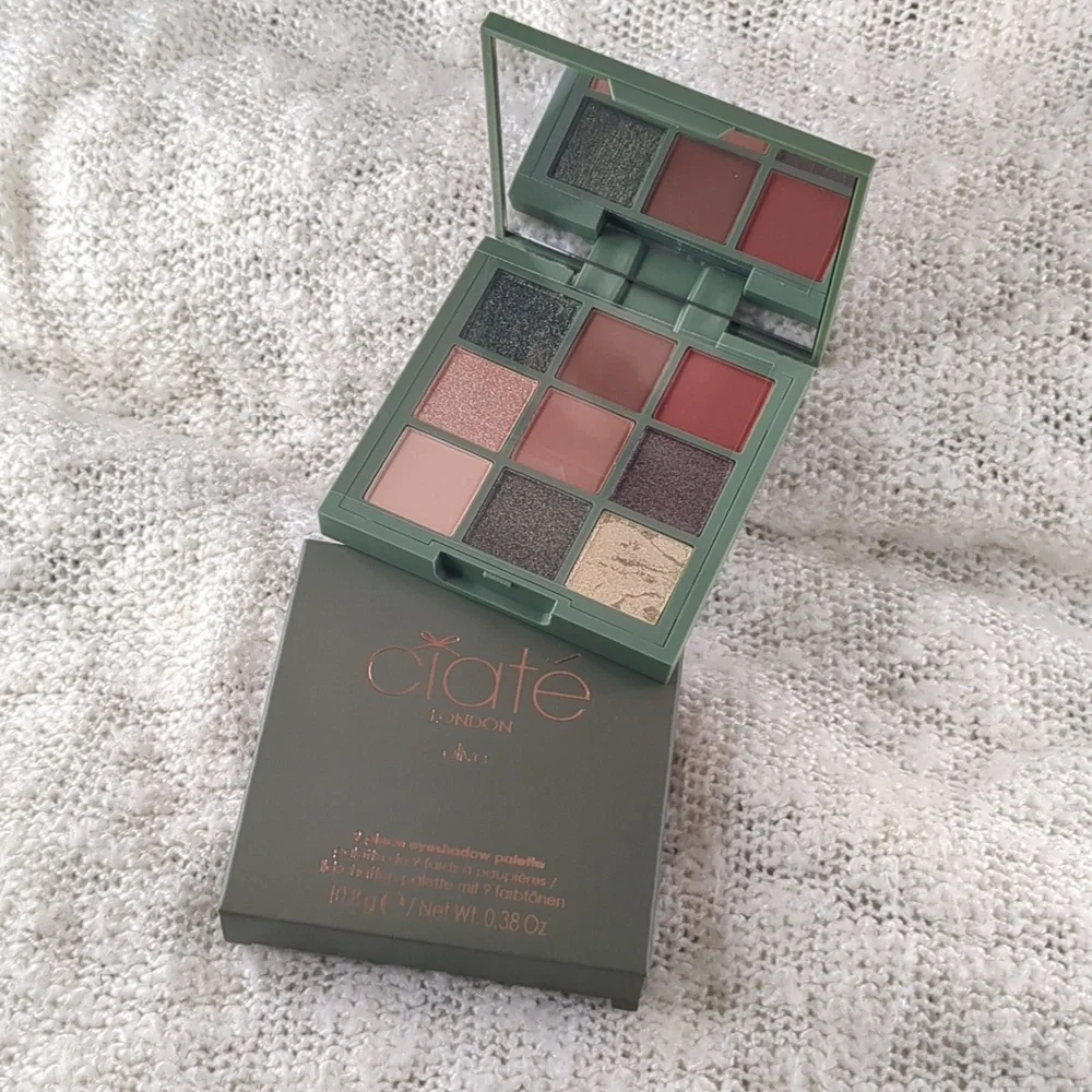 Ciaté London Trend 9 Shade Eyeshadow Palette in Olive, 10.8g/0.38oz